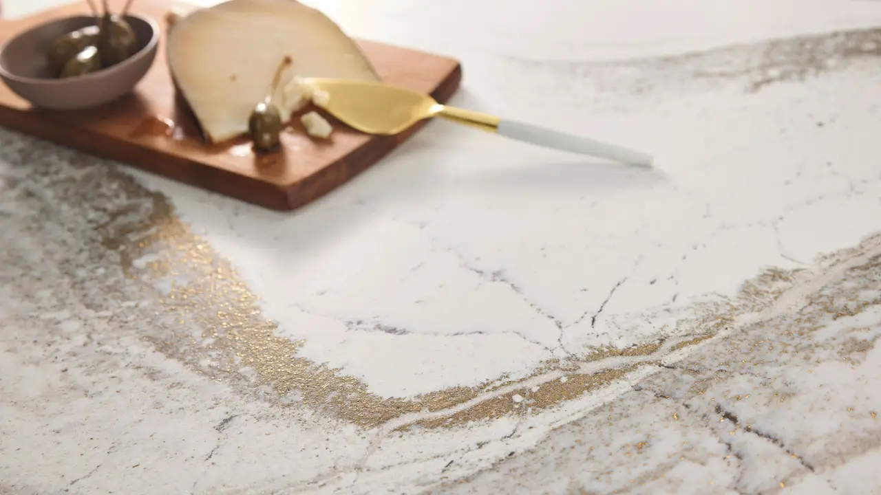 Windsor Brass Satin Ridge™ Quartz Sample - Image 4