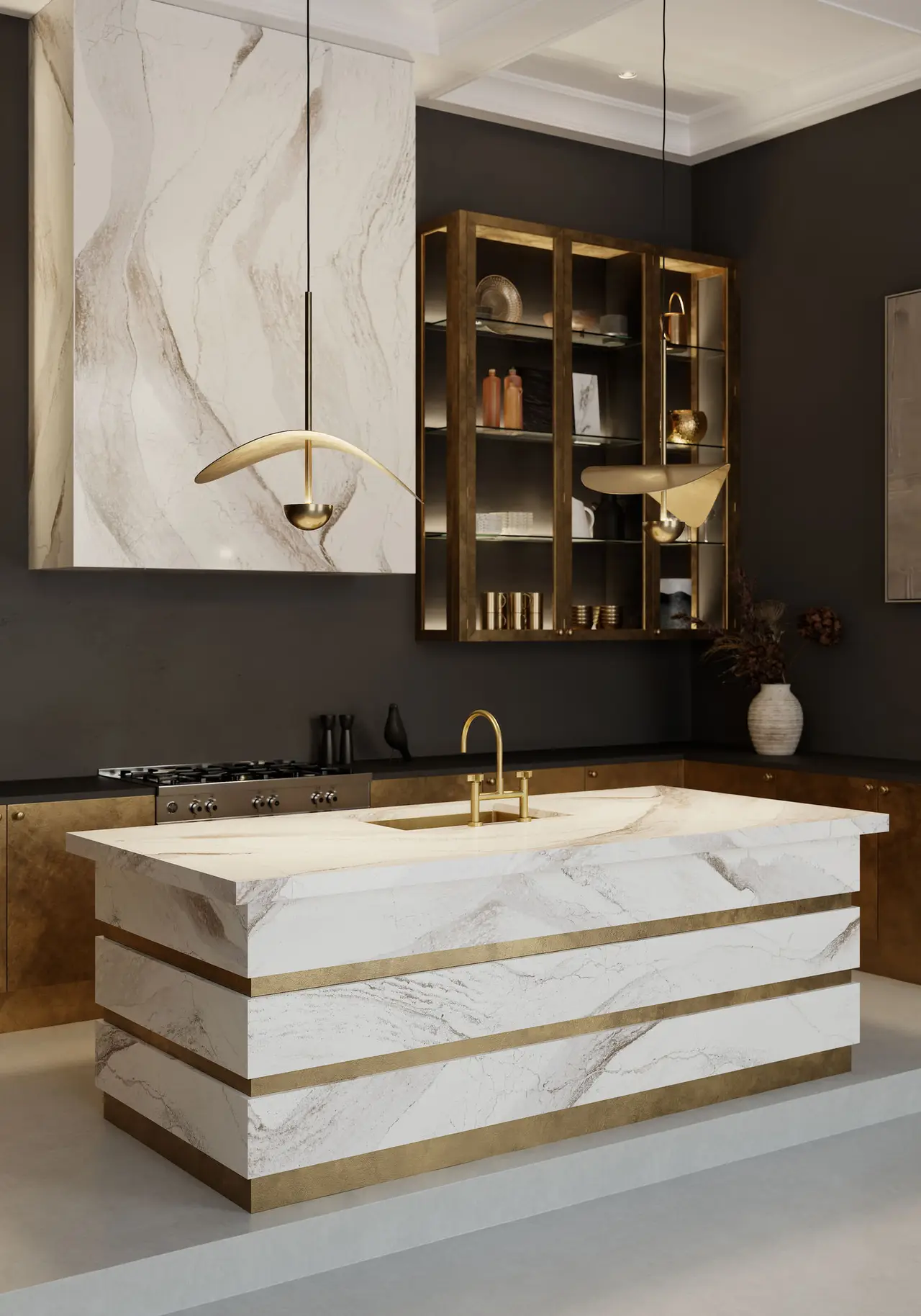 Windsor Brass Satin Ridge™ Quartz Sample - Image 5